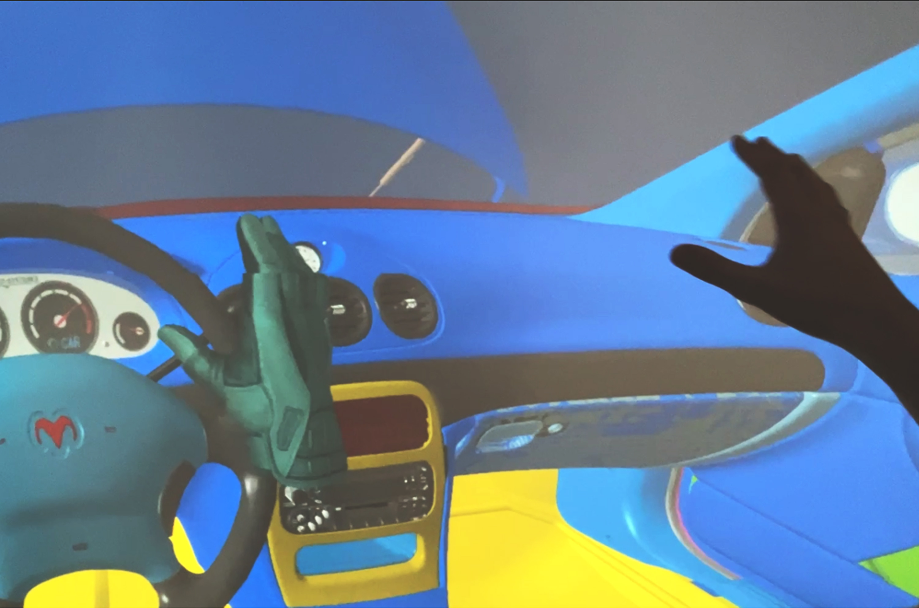 Finger-tracking-driving-simulation-in-virtual-reality