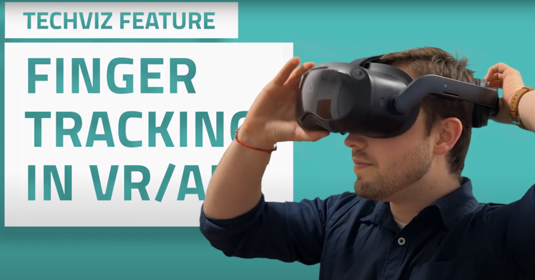 Finger tracking in VR/AR with TechViz software